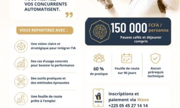 Intelligence artificielle : LE CERCLE DES AFFAIRES PANAFRICAIN forme les dirigeants le 18 septembre 2026 à Abidjan